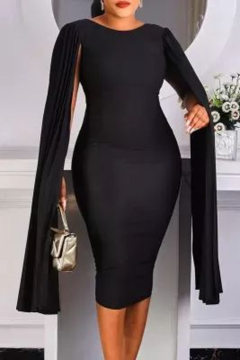 Black Cocktail Dress Maxi Bodycon Dress, Dress Ideas For Funeral